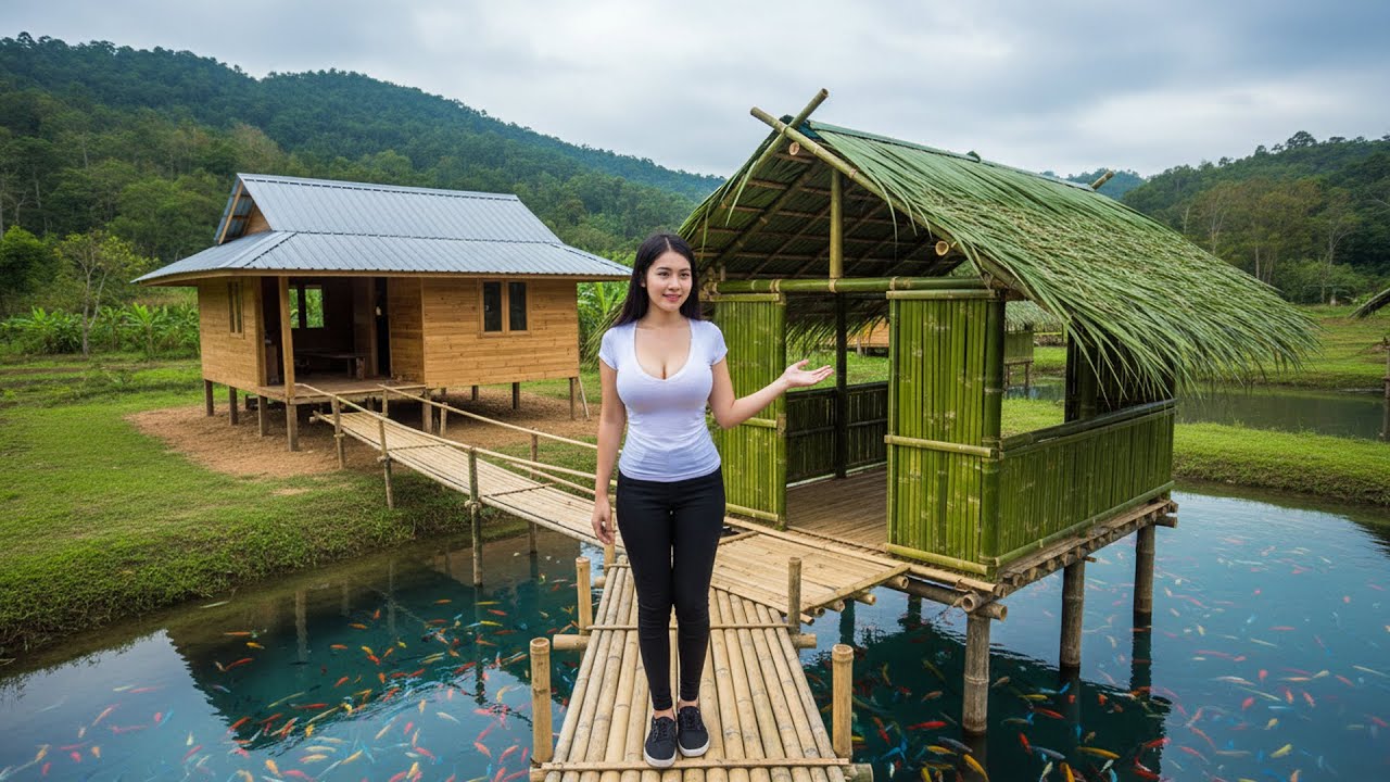 Build Farm on the swamp. Build house on the lake. Cooking