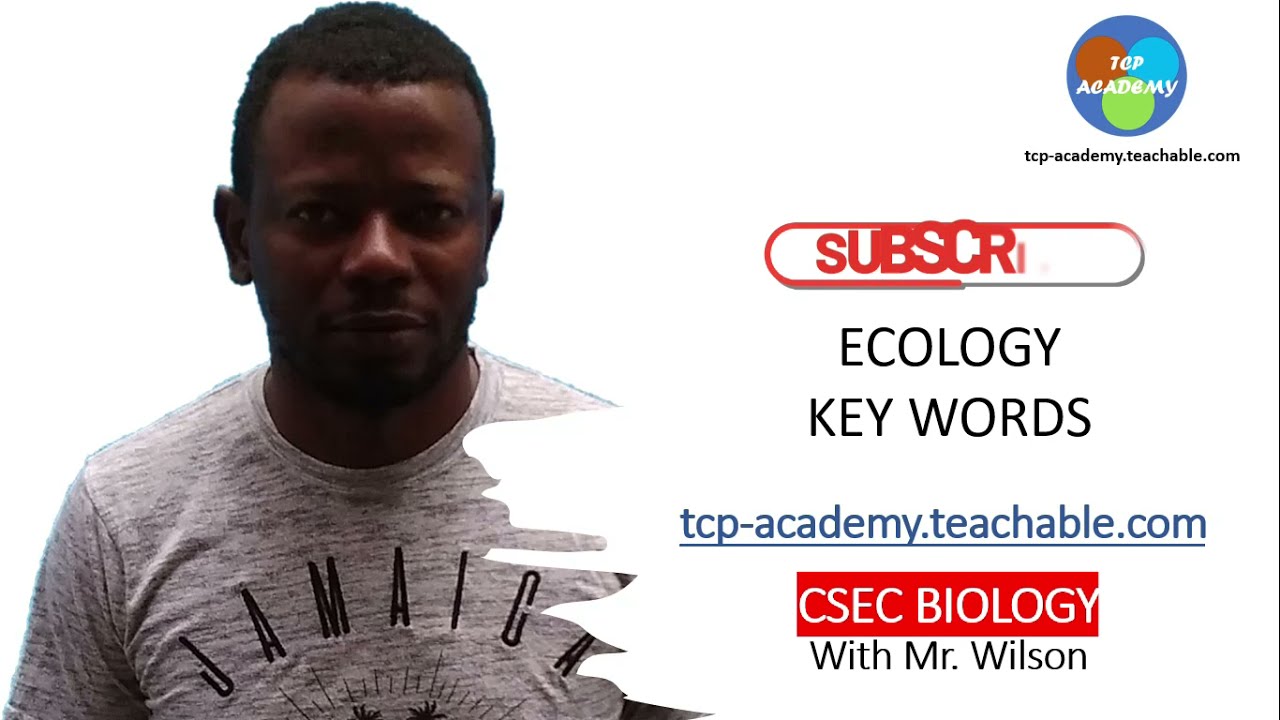 CXC KEY ECOLOGY TERMS