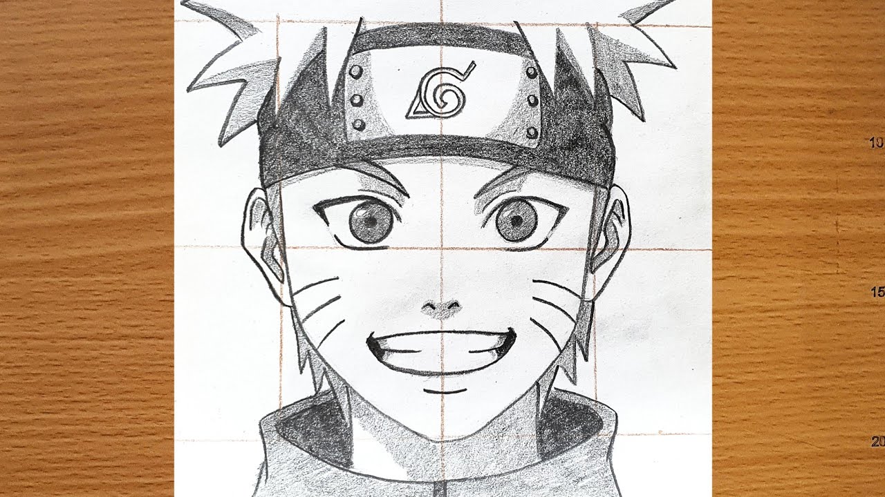 How to Draw Naruto Step by Step | Anime Face Sketch Tutorial | Naruto art