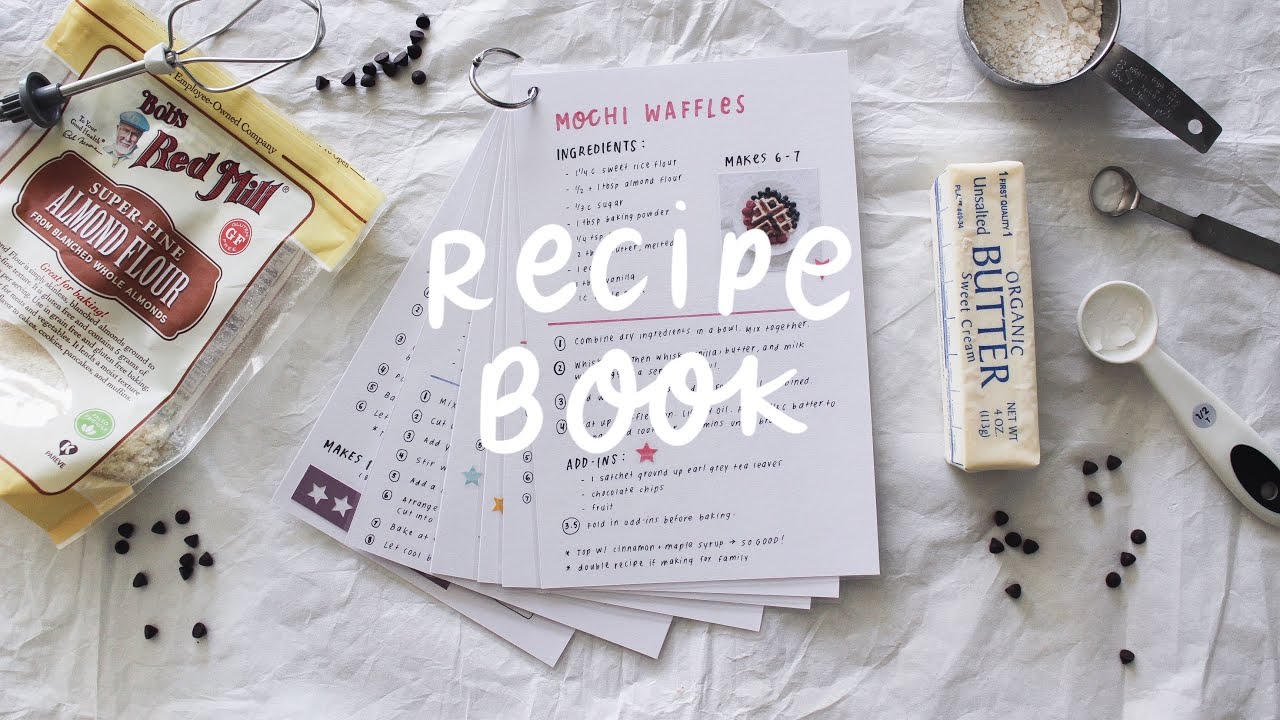 how to make an *aesthetic* recipe book // baking 02
