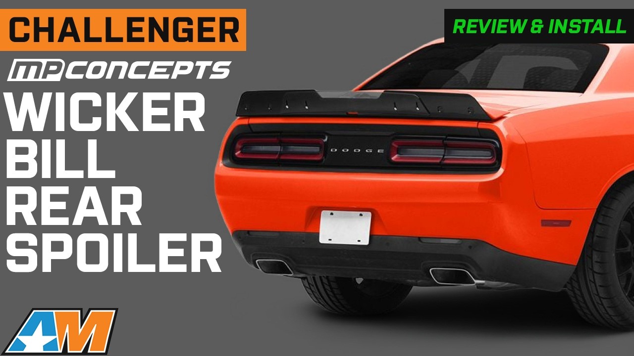 Обзор и установка двухсекционного заднего спойлера MP Concepts Wicker Bill для Challenger 2015-20...