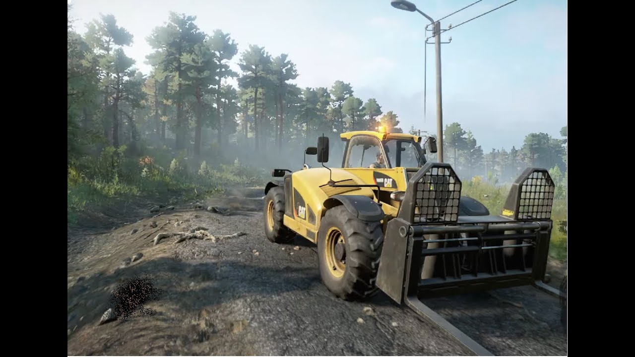 Driving  CAT Caterpillar TH357 | Heavy Offroad | Snowrunner | #snowrunner #caterpillar #CATdriving
