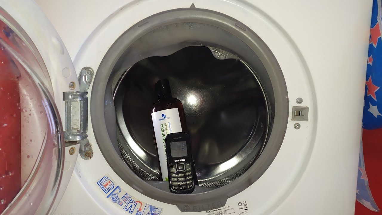 Experiment - Old Samsung Phone - In A Washing Machine