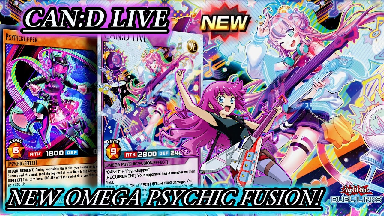 CAN:D FUSION! OMEGA PSYCHIC: CAN:D LIVE | NEW Skill: INFINITE:D LIVE! (Rush Duels) [DUEL LINKS]