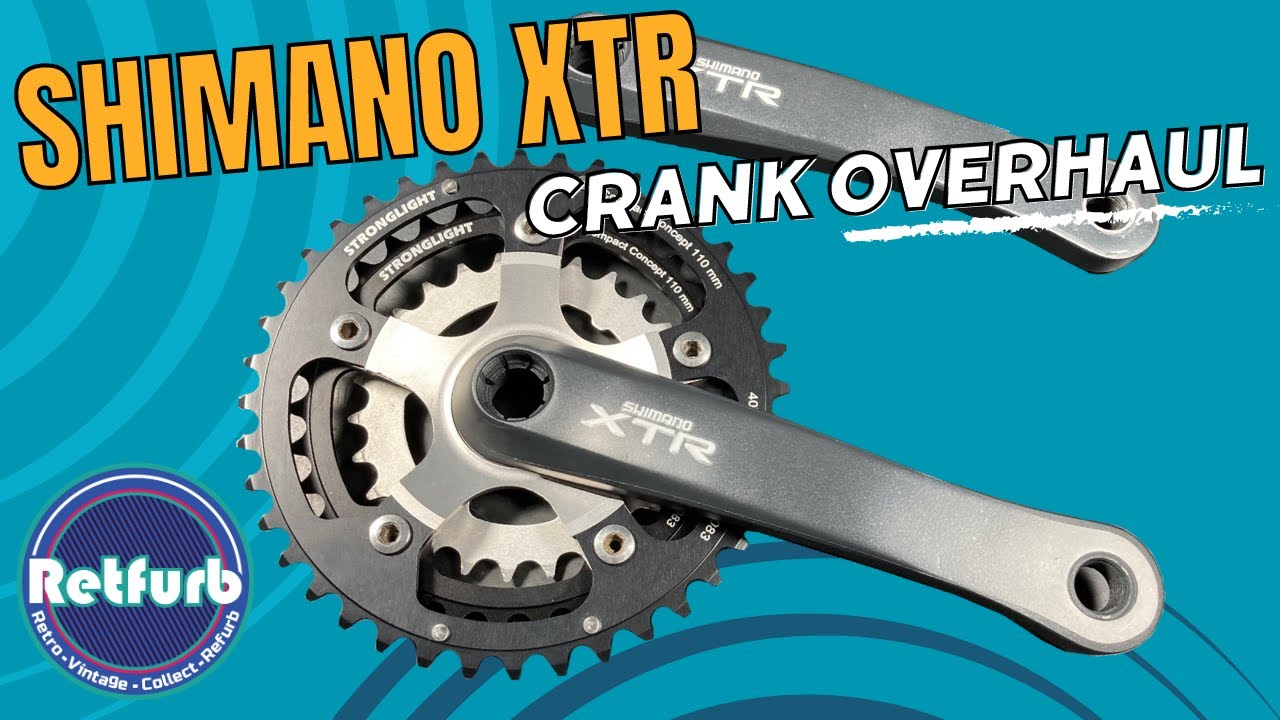 Ретро-шатун Shimano XTR Crank M-952 — капитальный ремонт, восстановление — Retfurb Vintage Refurb