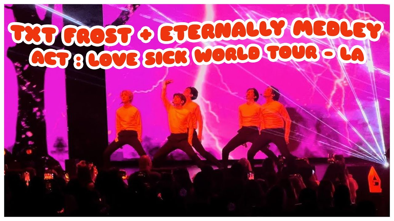 [4K] 220724 Frost, Maze in the Mirror, Eternally Medley Fancam TXT ACT LOVE SICK LA Concert Live