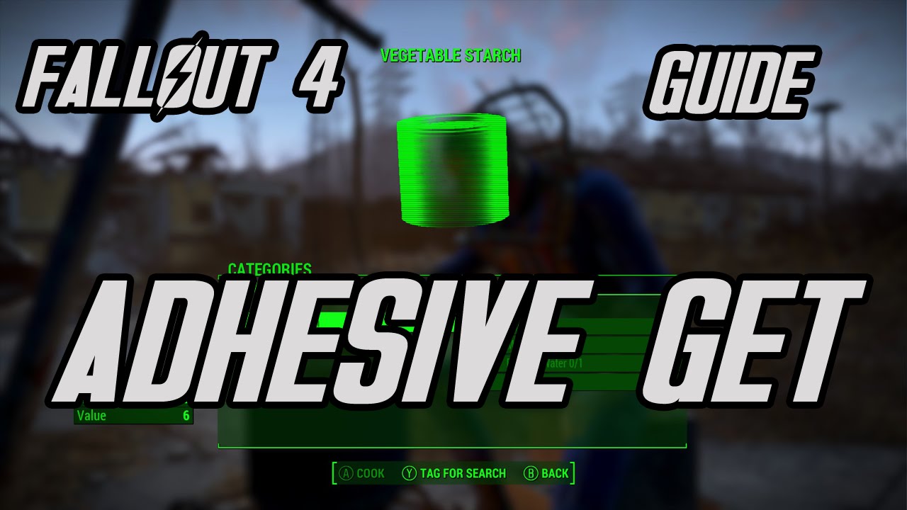 FALLOUT 4 | HOW TO GET EASY ADHESIVE FOR CRAFTING