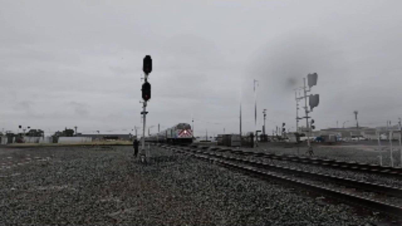 Trains around in the central California in May 2024