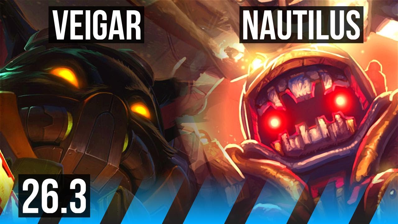 VEIGAR vs NAUTILUS (MID) | 49K damage | NA Master | 26.3