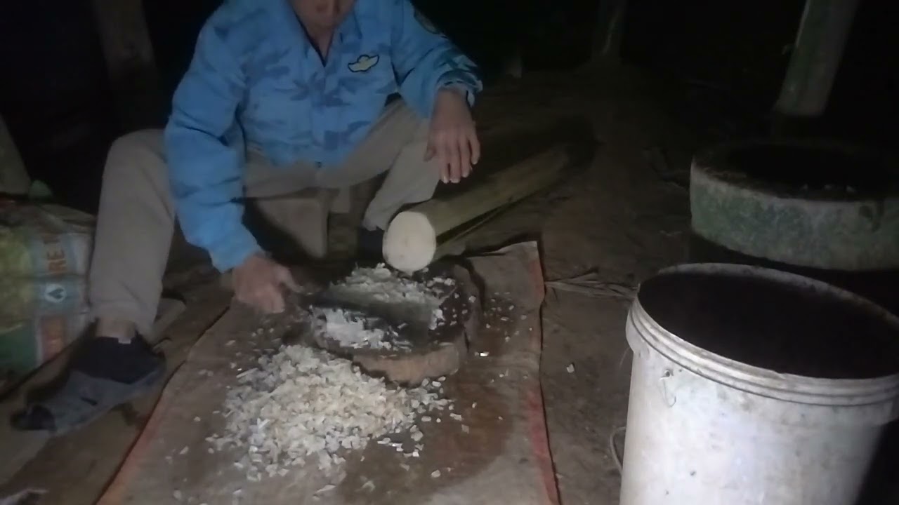 l live alone on the northwest mountainside raising chickens. 1 mình sống trên đồi và trồng chuối 