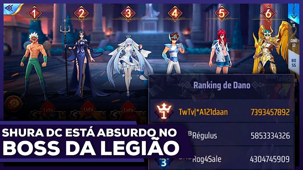 🔝😱 SHURA DIVINO DESTRUINDO NO BOSS DA LEGIÃO !! SURREAL !! 😱🔝