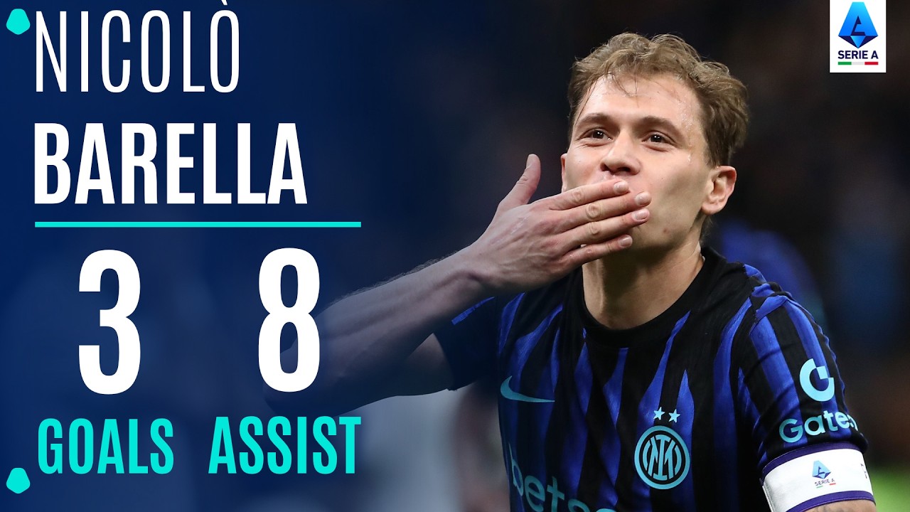 TUTTI I GOL E ASSIST DI NICOL&Ograve; BARELLA ⚽🔥
