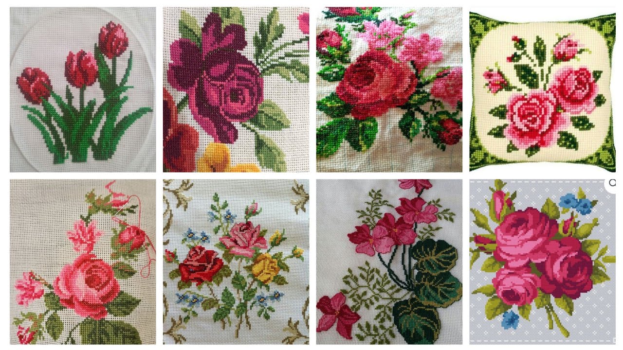 Gorgeous cross stitch pattern/charsuti kurhai/dosuti designs ideas /countable cross stitch