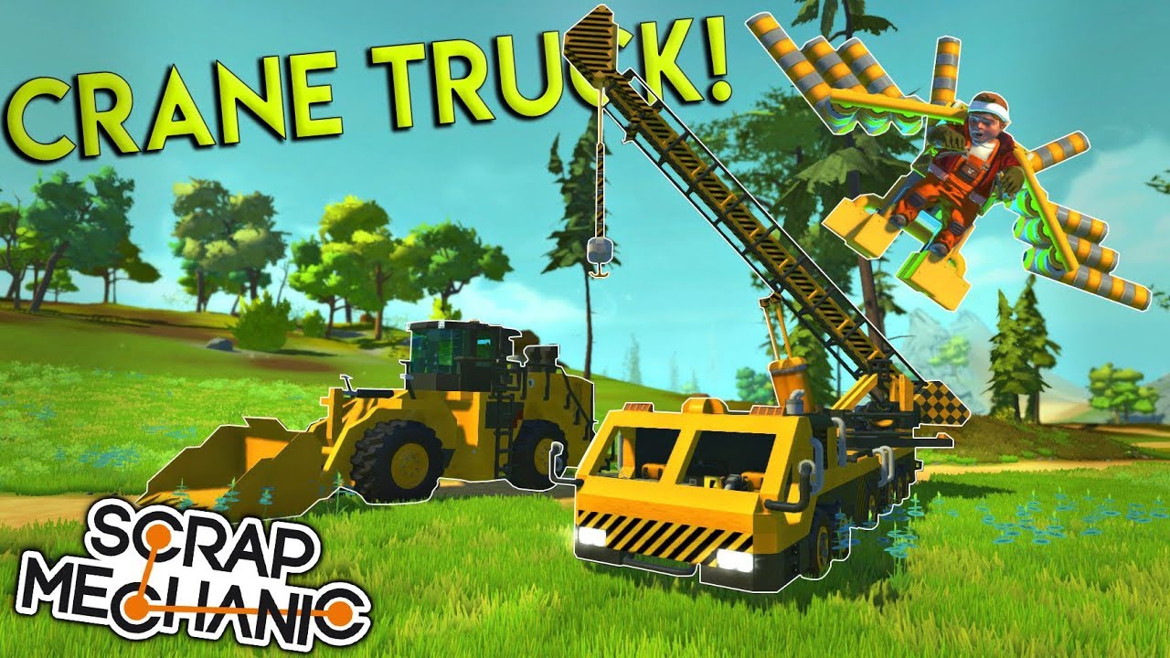EPIC PISTON CRANE TRUCK, WING SUIT and MORE! - Scrap Mechanic Creations Gameplay (Discord Contest)