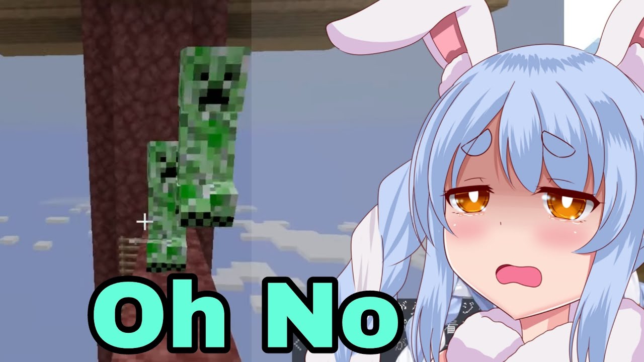 Pekora Rage At Persistent Chat And Double Teamed By Creeper | Minecraft [Hololive/Eng Sub]