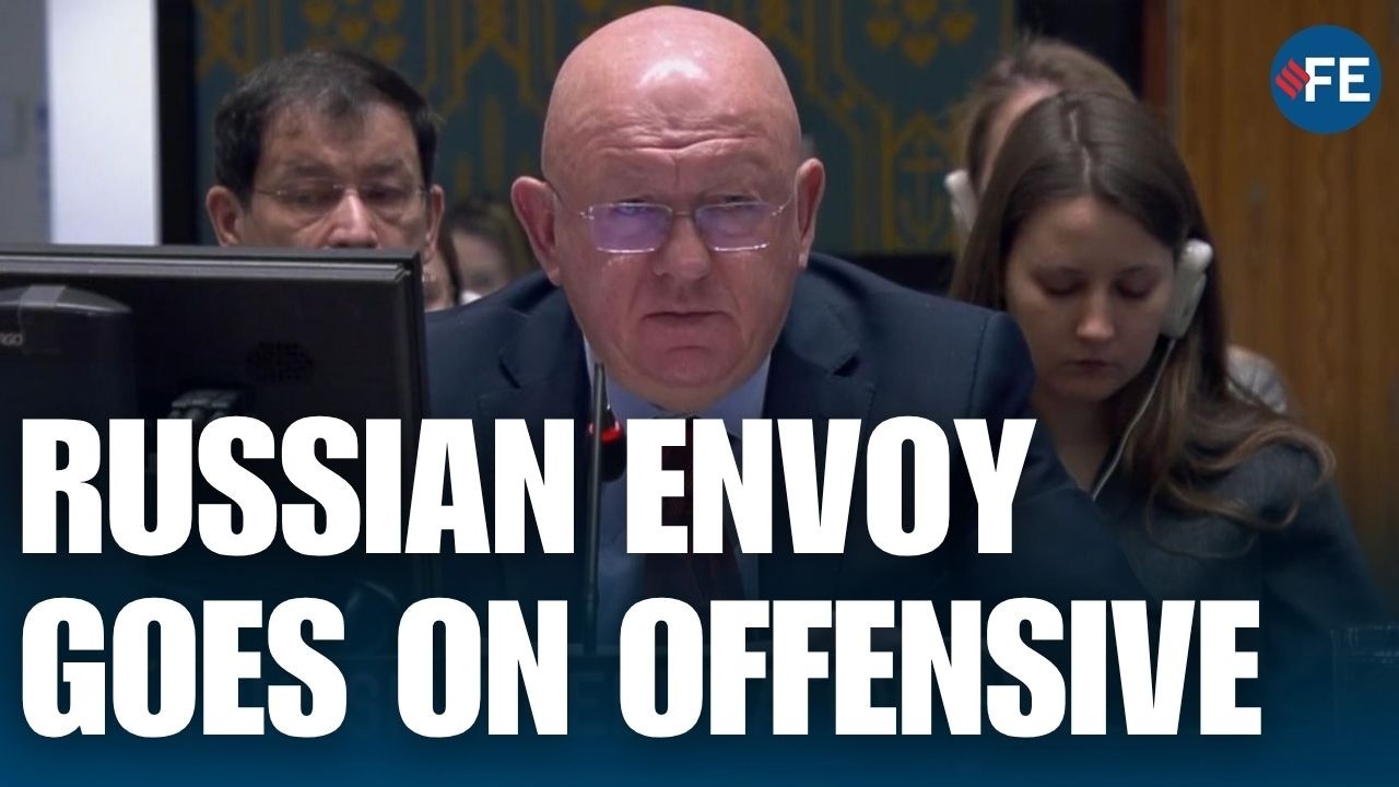 Russian Ambassador Delivers Fiery Response On Ukraine During UN Security Council | WORLD NEWS