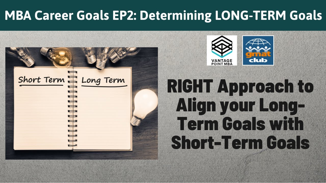 MBA Career Goals EP2: How to Craft Compelling LONG-TERM Goals? | #MBACareers
