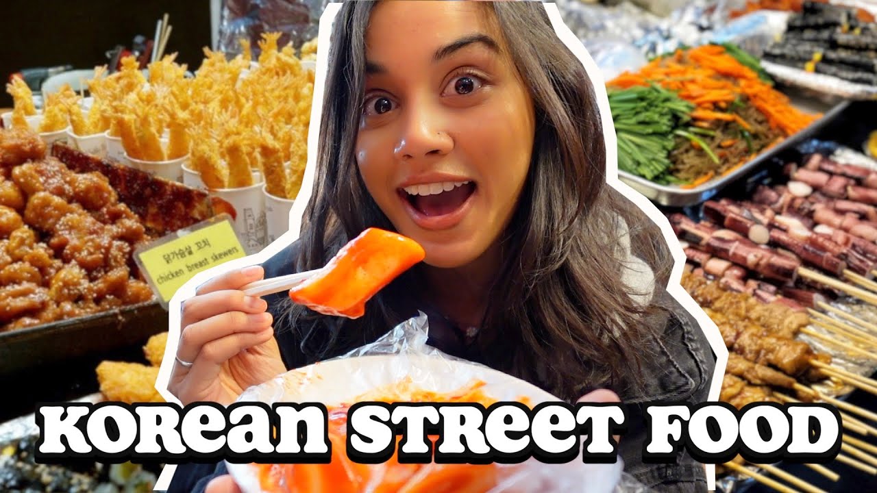 I tried popular Korean street food *incredible!!*
