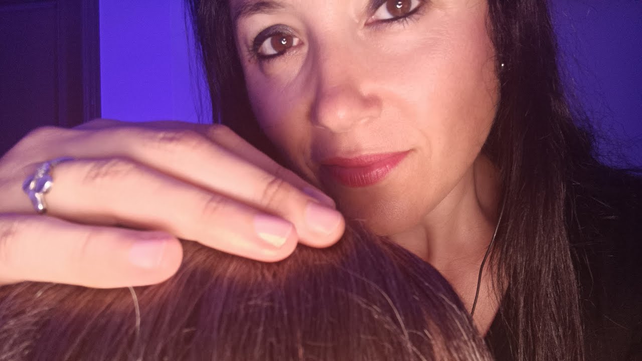 ASMR masaje capilar 💆 relajante. Duerme rápido 😴