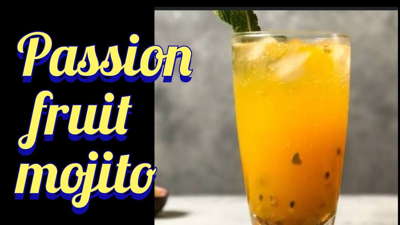 how to make passion fruit mojito/mojito mocktail/refreshing summer fizzy mocktail