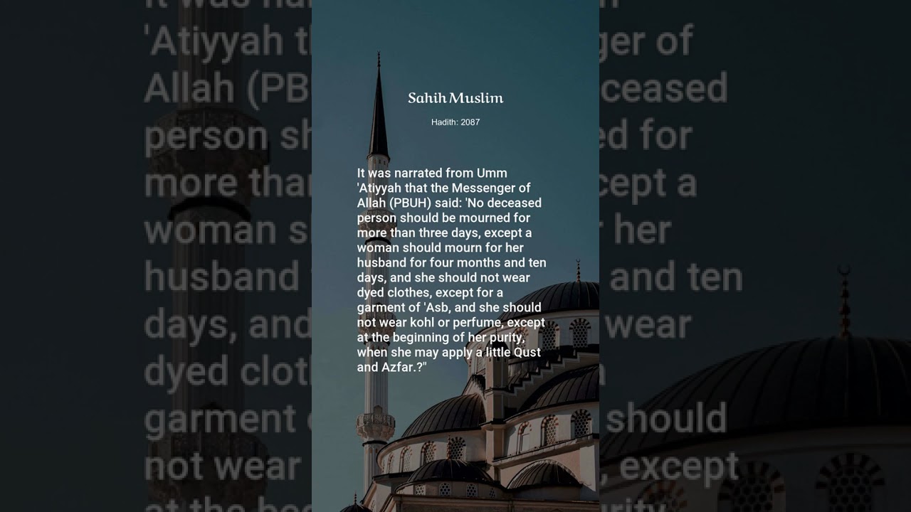 Sahih Muslim, Hadith: 2087, The Book of Prayer - Funerals