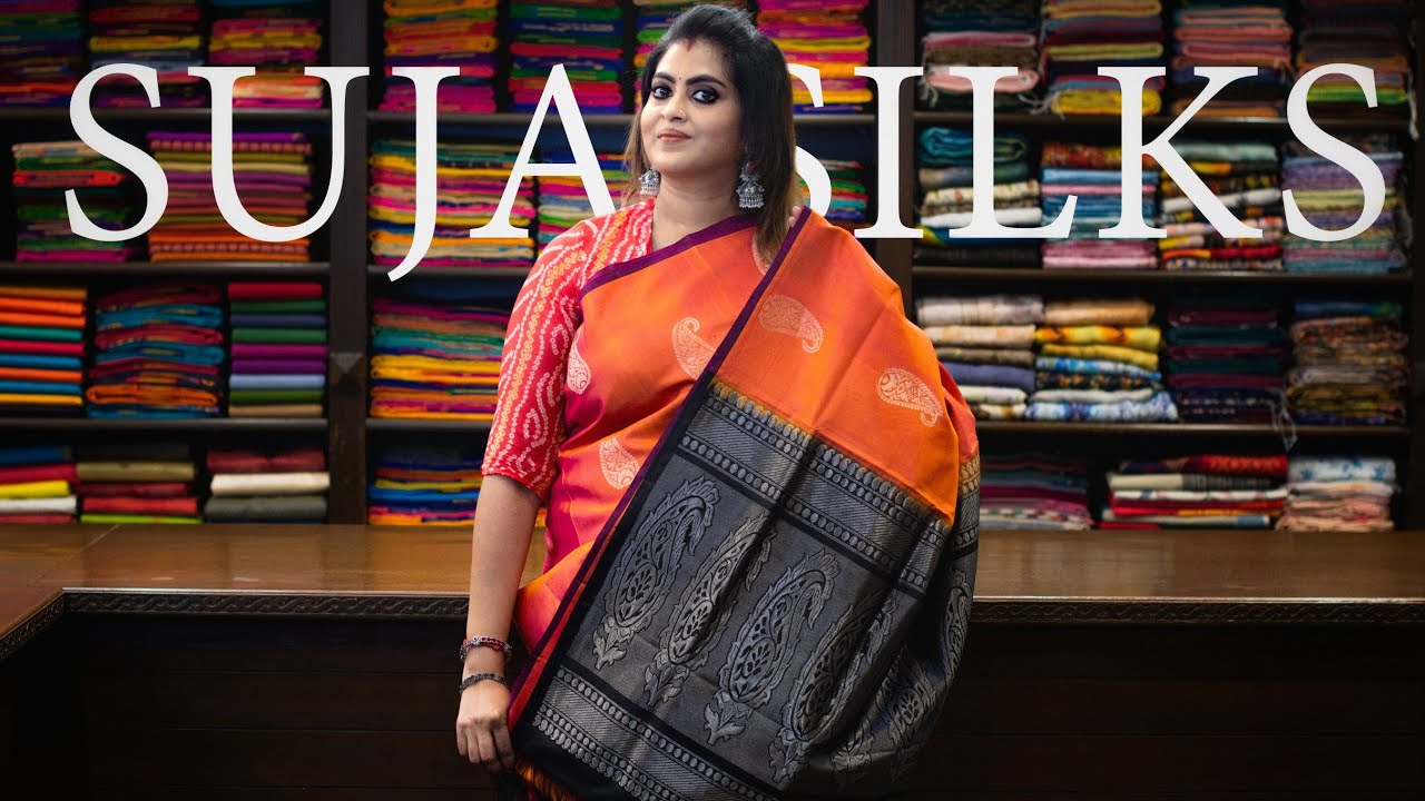 KANJIVARAM SOFT SILK SAREES | #stayhome #withme #sarees #softsilk #sujasilks #handloom #lightweight