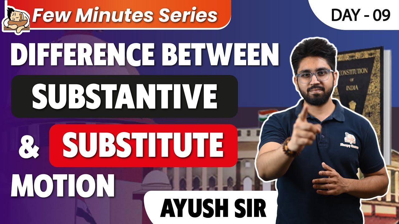 Types of Motion || Indian Polity II A Few Minutes Series II June 23, 2023