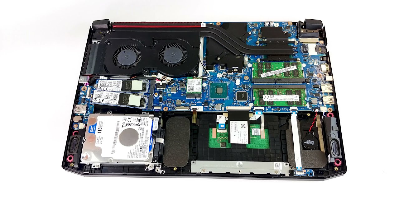 Acer Nitro 7 (AN715-51) (GTX 1650) - disassembly and upgrade options