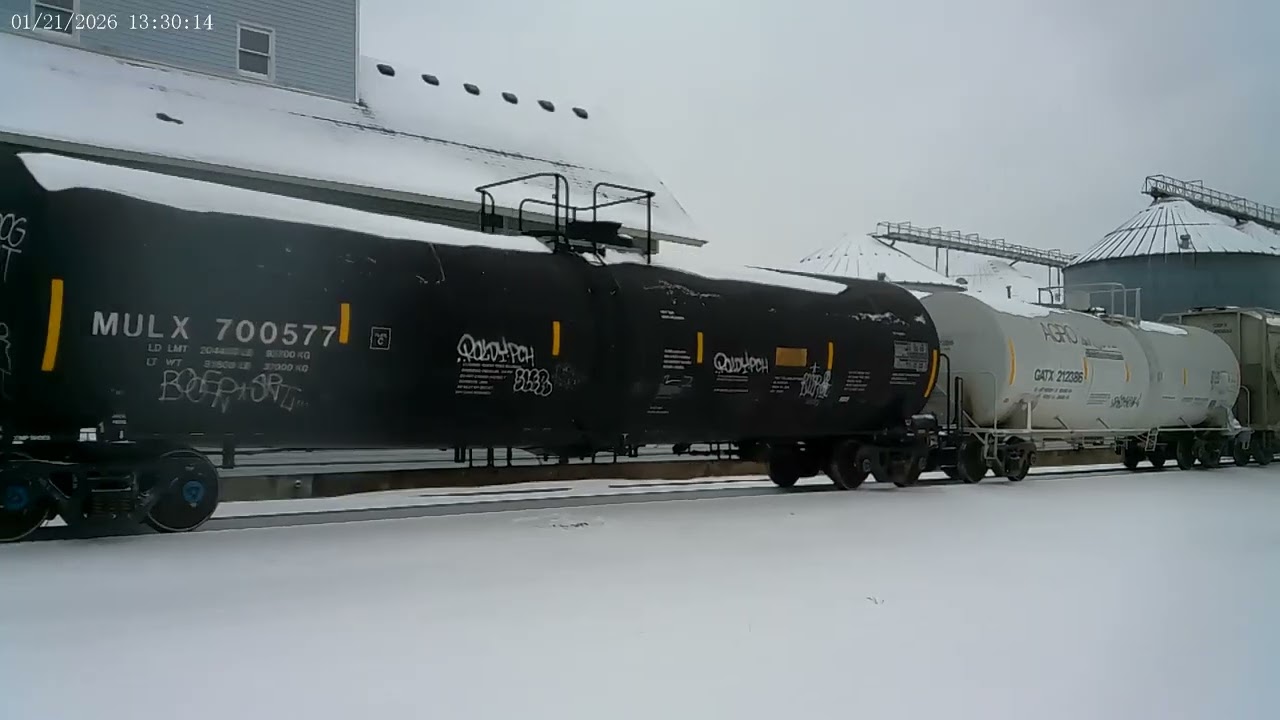 Today I have A another east bound on A very cold day.