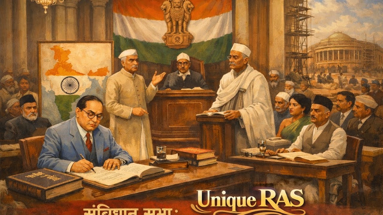 भारतीय संविधान सभा: गठन और कार्यप्रणाली #PSI #RAS2026 📚