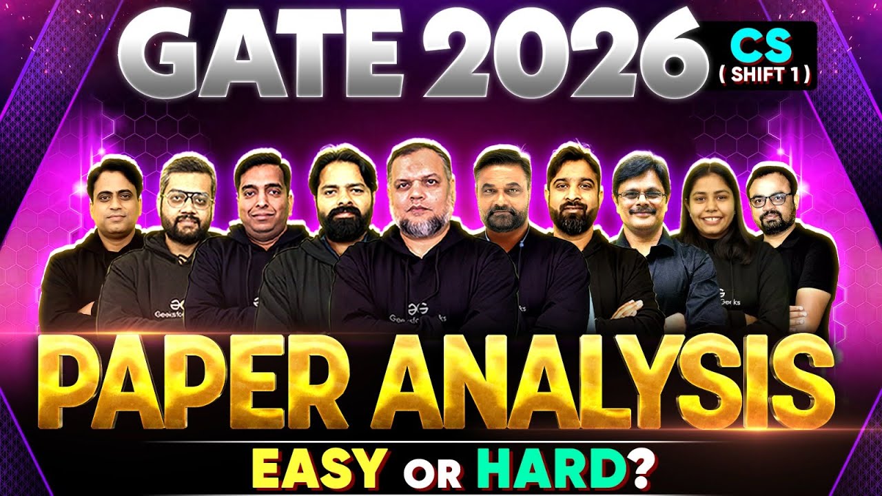 Анализ экзамена GATE 2026 | Решение задач по информатике и инженерии на экзамене GATE | Легко или...