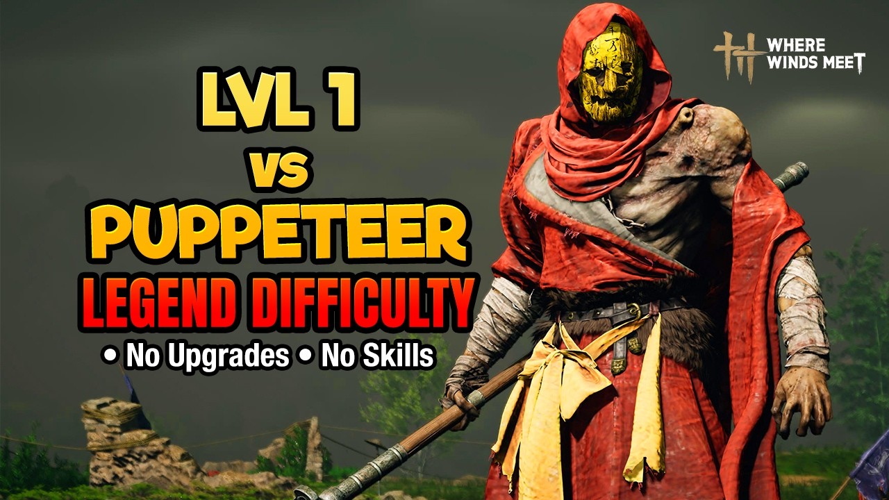 Puppeteer Sheng Wu (PARRY Focused) Level 1, No Upgrades or Skills (Legend Difficulty) | WWM