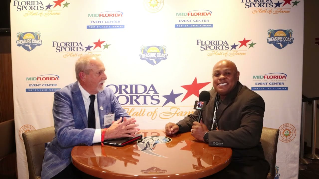 CEO Scott Bates & NFL Lineman Scott Hutchinson Interview during Florida Sports Hall of Fame Ceremony