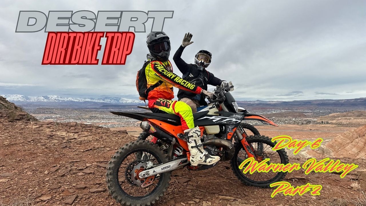 Desert Dirtbike Trip 2026 - Gnarly Canyons and Ridge Riding!
