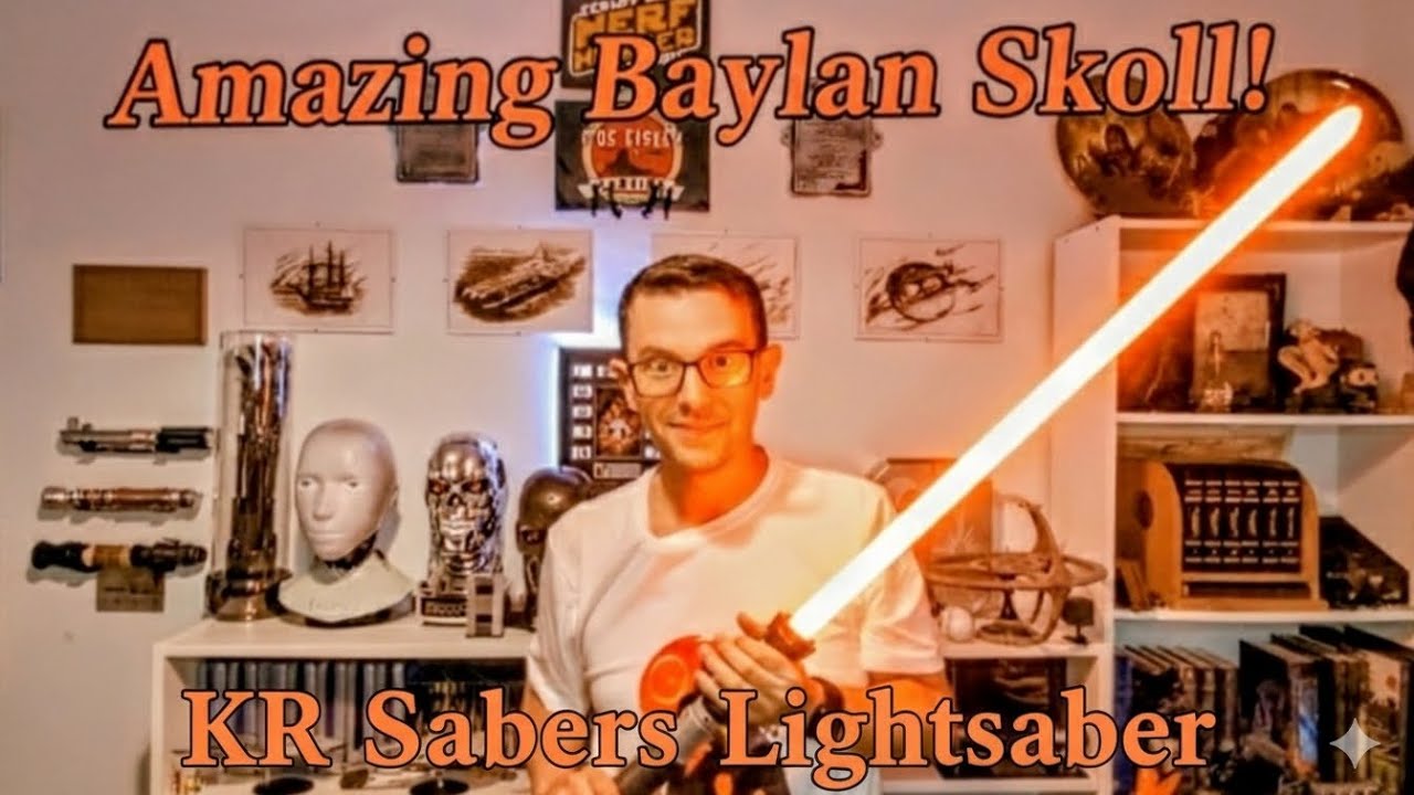 #BaylanSkoll by @KRSabers is the most realistic version of this amazing lightsaber and we review it!