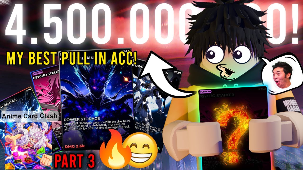 NO WAY! MY BEST PULL I GOT 4.500.000.000 CARDS!! - I Beat Anime Card Clash! (Part 3)