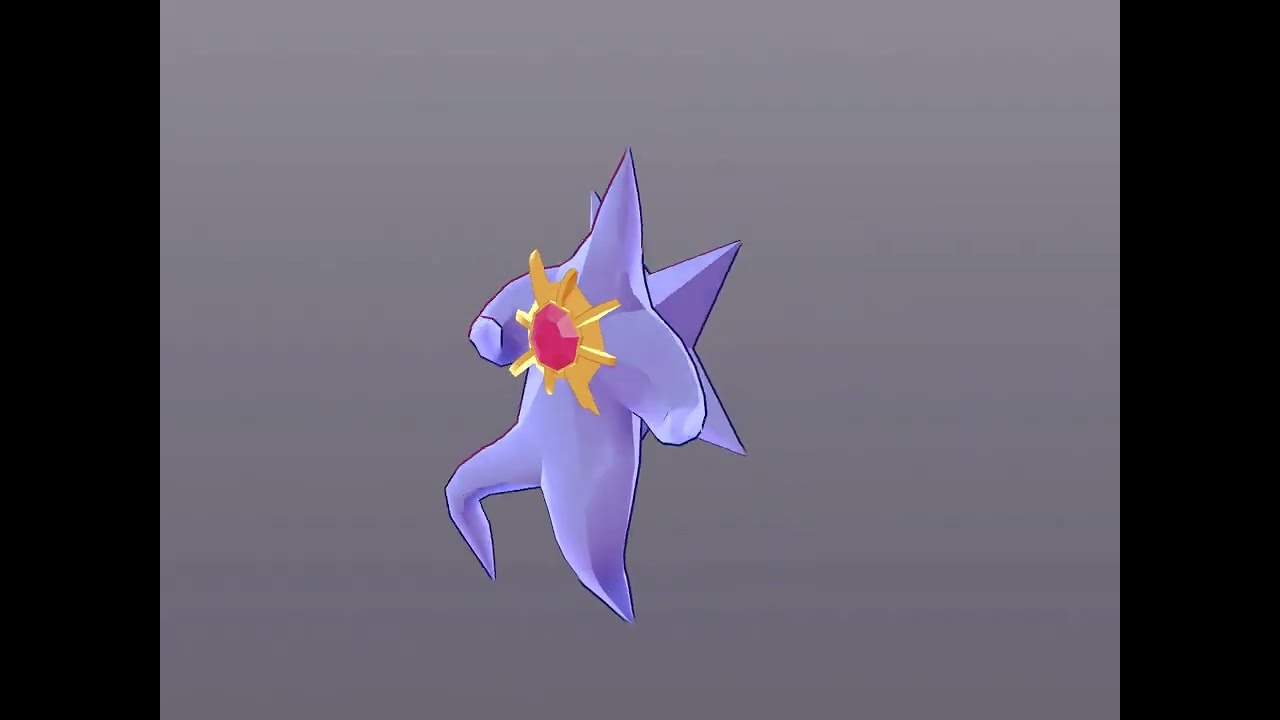 踊るメガスターミー (ホドモエシティ)  / Mega Starmie dancing to driftveil city