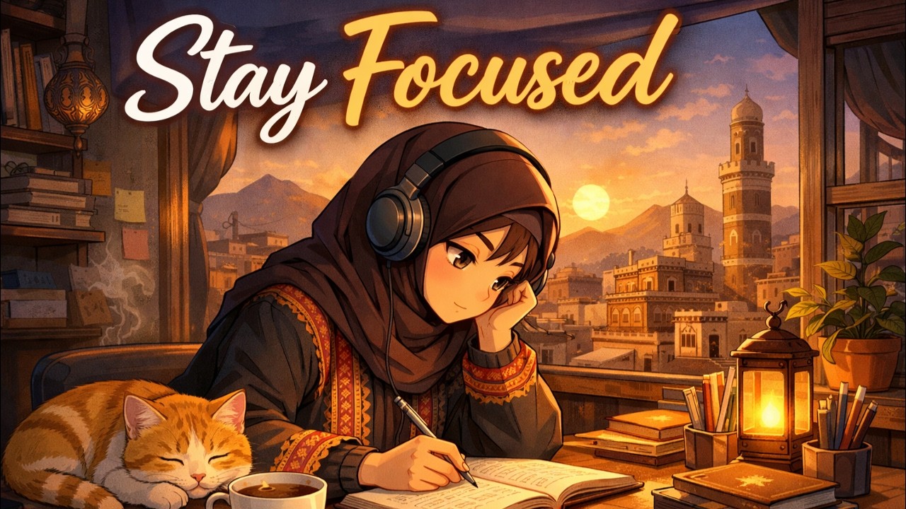 Stay Focused – 1 Hour Lofi Beats for Studying, Deep Work, Relaxing & Chill Background Music