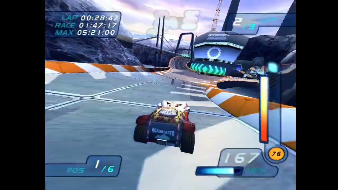 Hot Wheels World Race Twin Mill on Glacier Edge (laggy asf, need to optimize and overclock)