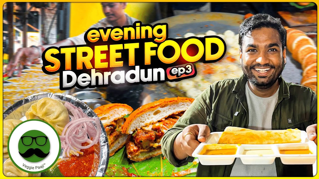 Cheese Momo, Dwarka Bun Tikki Evening Street Food in Dehradun | Veggie Paaji