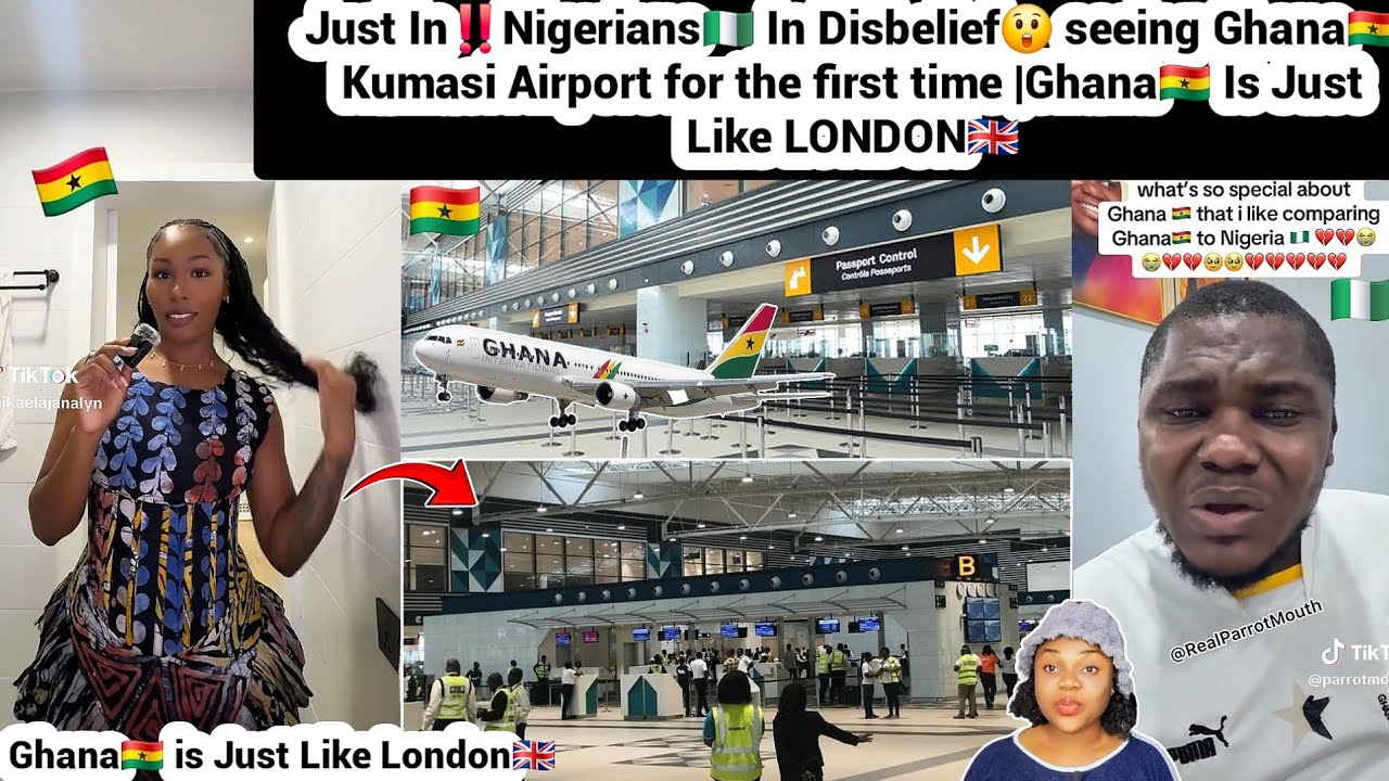 Только что‼️Нигерийцы🇳🇬 В недоумении, увидев Гану🇬🇭 Аэропорт Кумаси - он как ЛОНДОН🇬🇧 #Гана