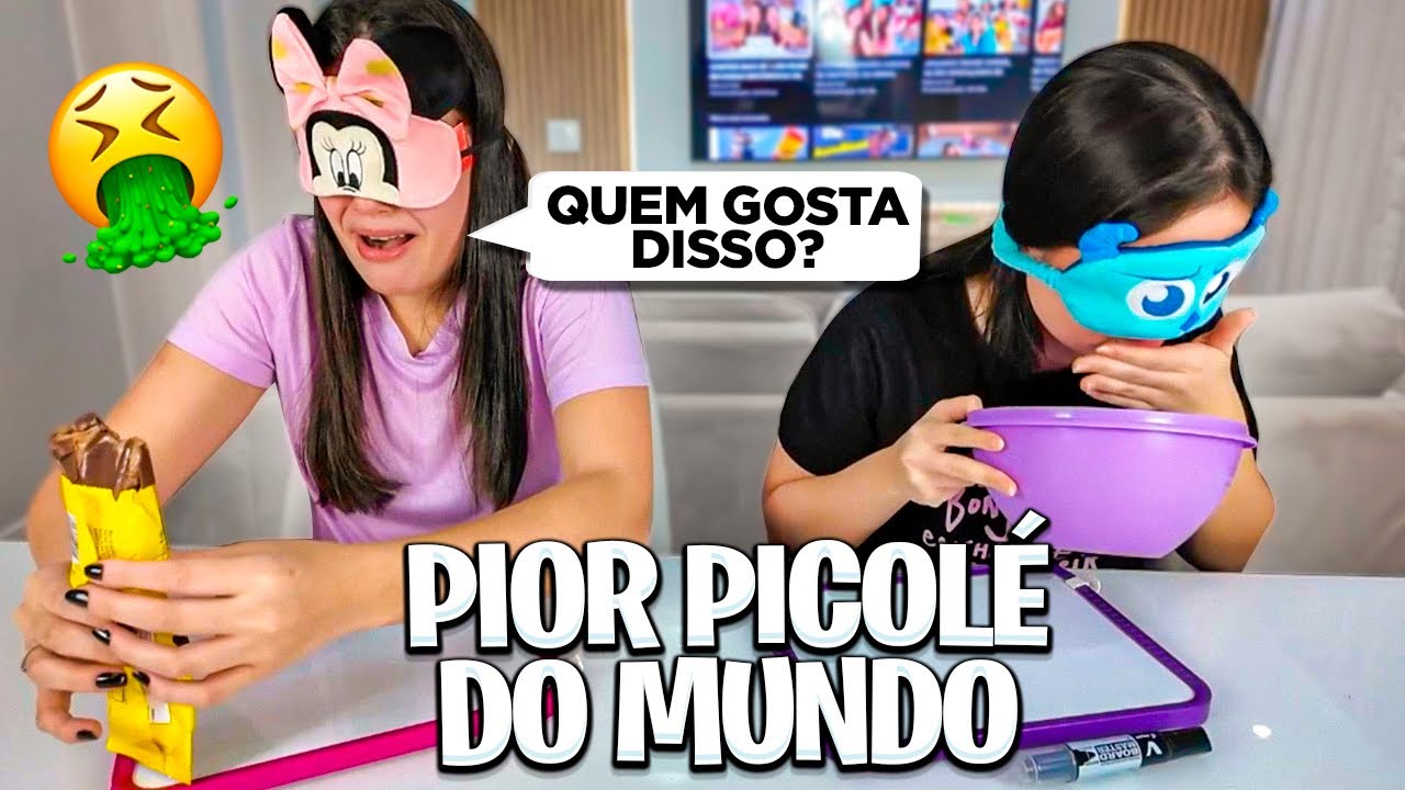 QUAL O SABOR DO PICOLÉ * NUNCA PROVARAM!
