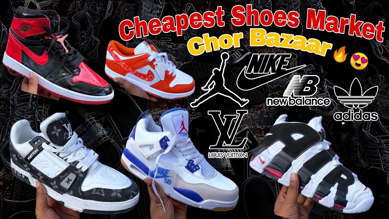 Jama Masjid Chor Bazaar Shoes Market Vlog | Lal Qila Shoes Market Vlog | Best & Cheap Sneakers