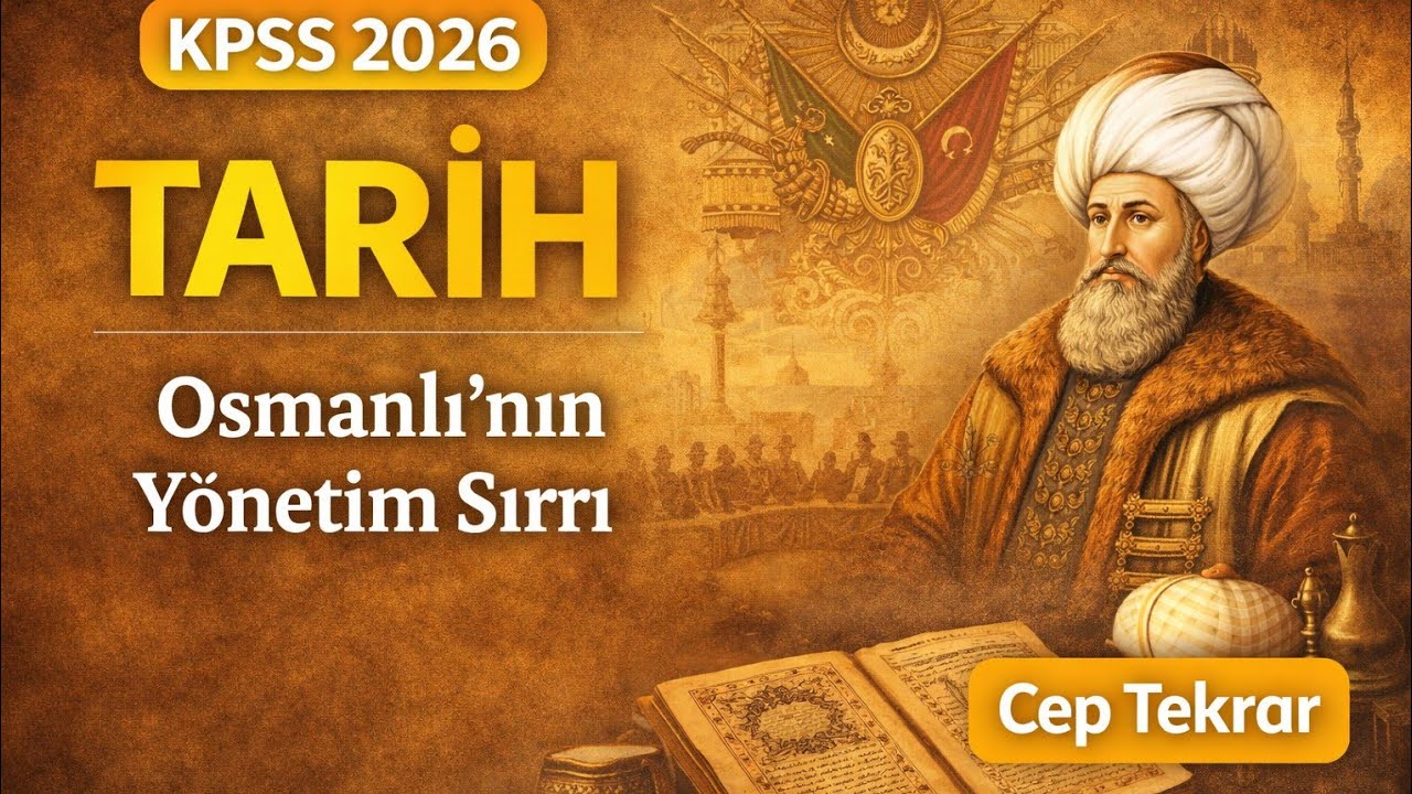 KPSS 2026 Tarih | Osmanlı Devleti Nasıl Yönetiliyordu? – Cep Tekrar