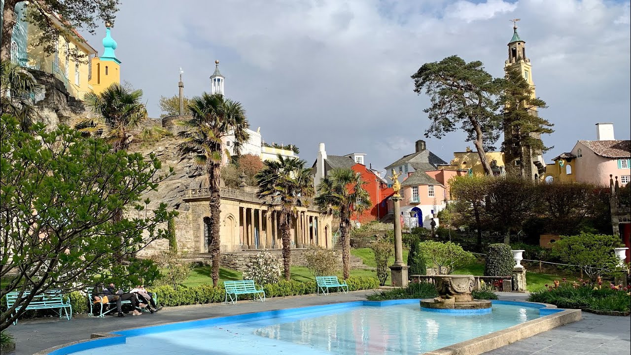 Portmeirion Italian Style Village in North Wales in the U.K. (May 2021)