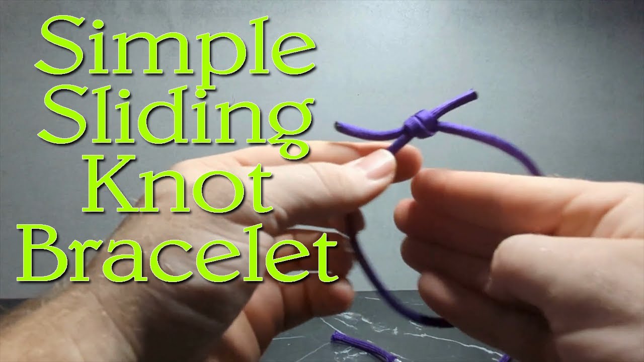 How to make an adjustable paracord bracelet QUICK & EASY