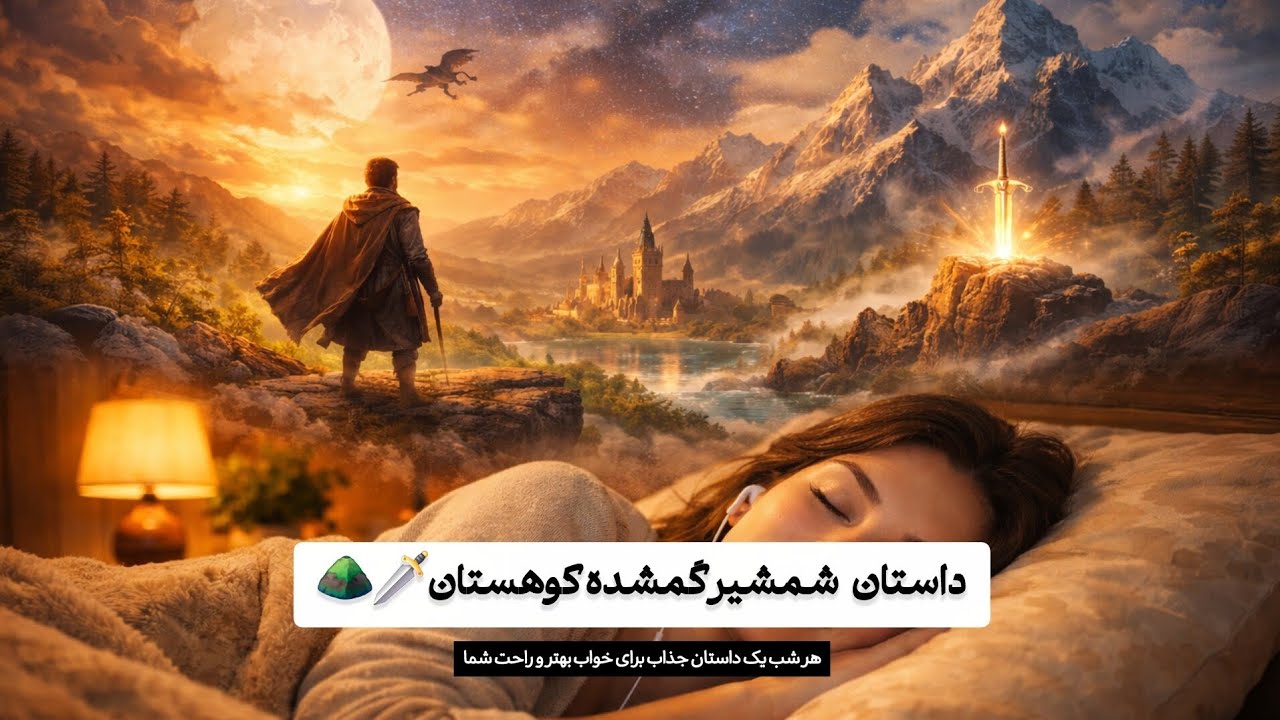 داستان شمشیر گمشده در کوهستان | داستان و قصه زیبا برای گوش دادن قبل از خواب | برای خواب بشنو ✨️🌙