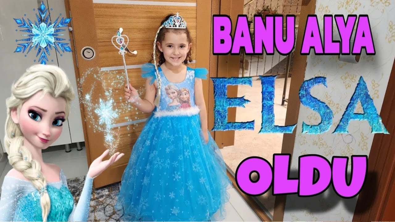 BANU ALYA BİR GÜN BOYUNCA ELSA OLMAK İSTEDİ !!