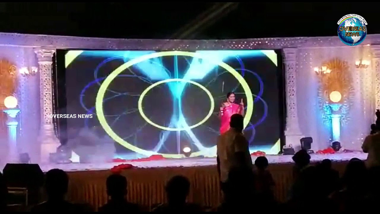 Speaker Padma Devender Reddy Dance on Rangamma Mangamma song At Her Son's Reception | Overseas News