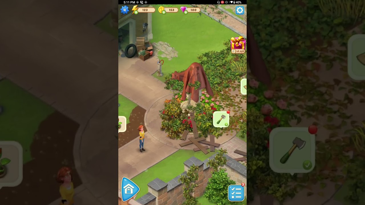 Merge Mansion Day 1 &rarr; Level 4! 🌿 Super Satisfying ASMR Merging & Garden Cleanup | Relaxing Gameplay